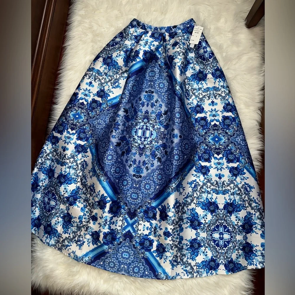 Xtraordinary Blue and White Prom Dress - Picture 11 of 16